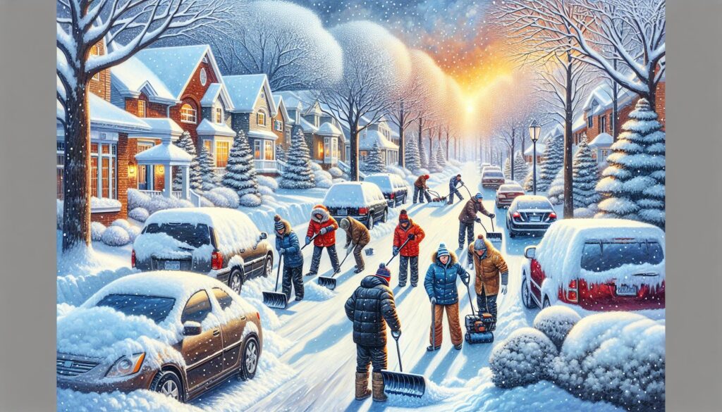Neighborly Spirit Shines as Snow Strands Drivers on Side Streets
