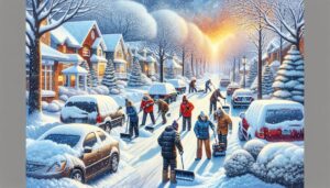 Neighborly Spirit Shines as Snow Strands Drivers on Side Streets